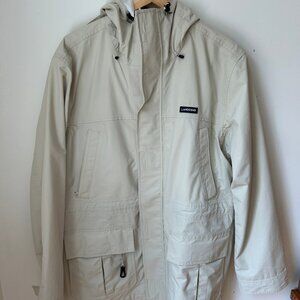 NWOT Lands' End Cream Rainjacket